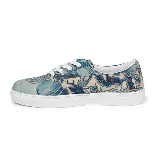 Zapatillas Paisaje con Casas Van Gogh