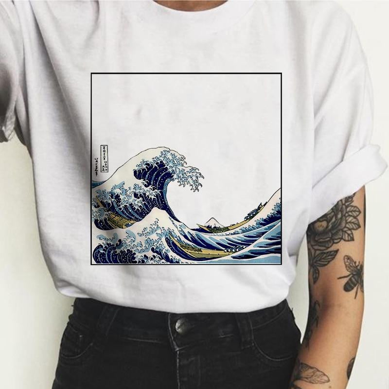 T-shirt La Grande Vague de Kanagawa Hokusai 
