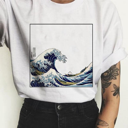 T-shirt La Grande Vague de Kanagawa Hokusai 