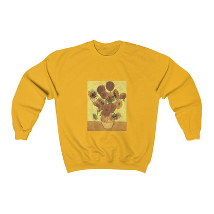 Sudadera Vincent van Gogh Jarrón con Quince Girasoles