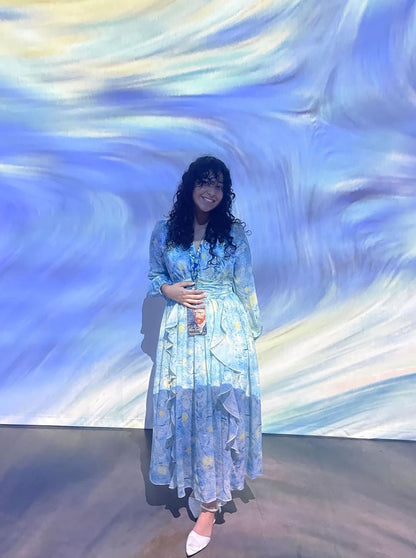 Van Gogh Starry Night dreamy long dress