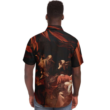 CARAVAGGIO MORT DE LA VIERGE CHEMISE BOUTONNÉE