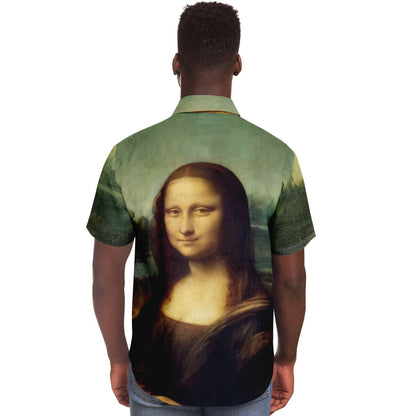 Leonardo Da Vinci Mona Lisa CAMISA BOTONES