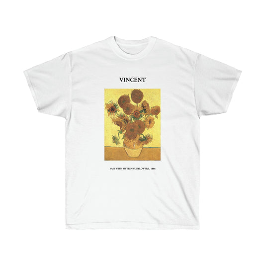 Vincent van Gogh Vase with Fifteen Sunflowers T-shirt