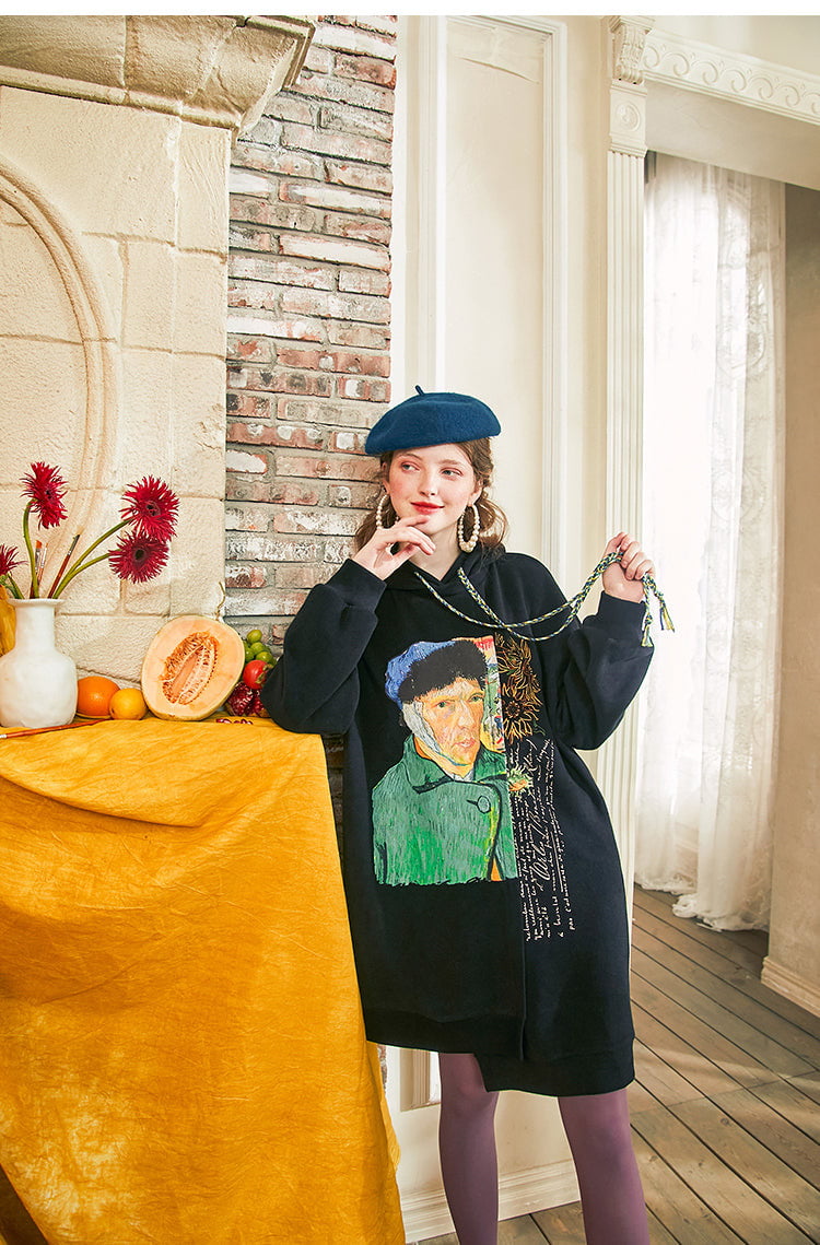 vestido con capucha Van Gogh