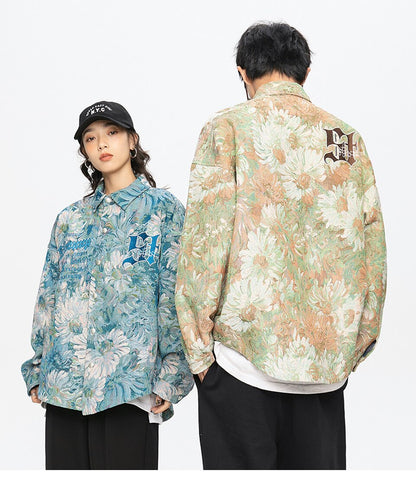 Chaqueta gótica Streetwear inspirada en Van Gogh 