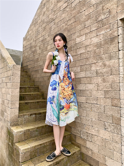 Vestido de verano Van Gogh Collage 