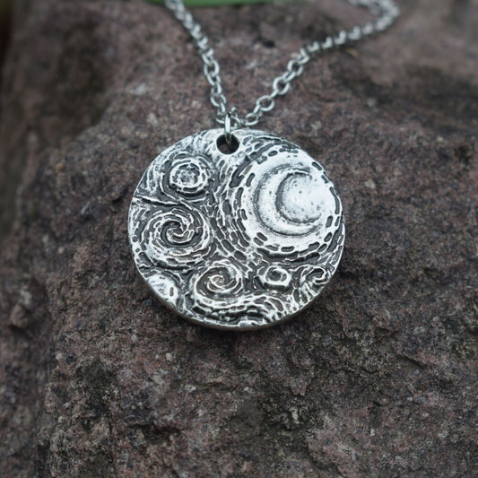 Collar Van Gogh Crescent Moon Starry Night