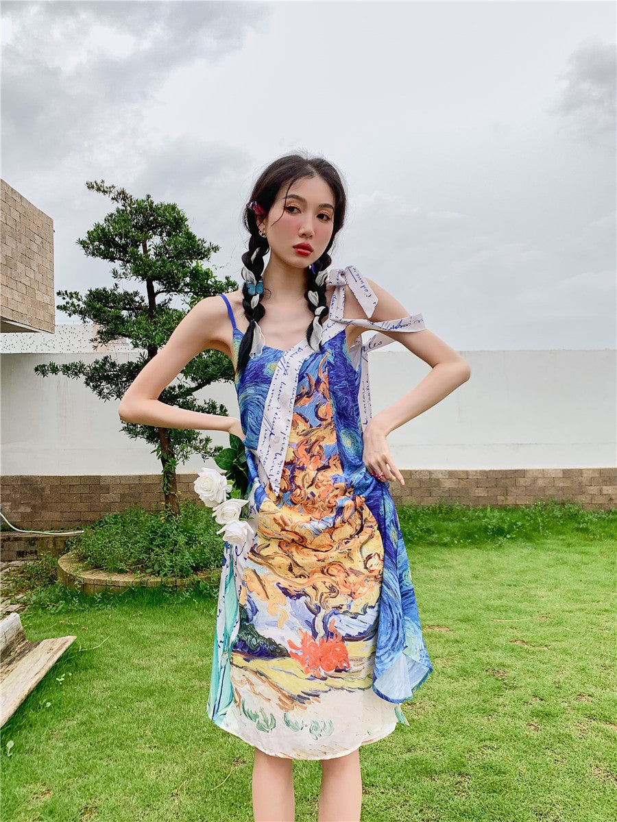 Vestido de verano Van Gogh Collage 