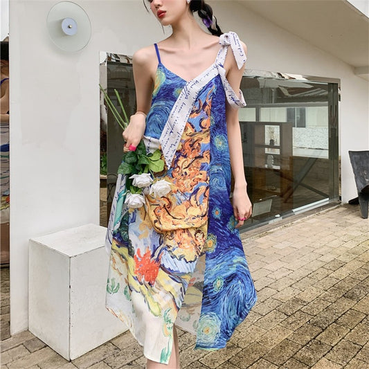 Vestido de verano Van Gogh Collage 