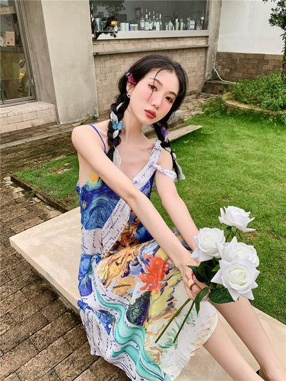 Vestido de verano Van Gogh Collage 