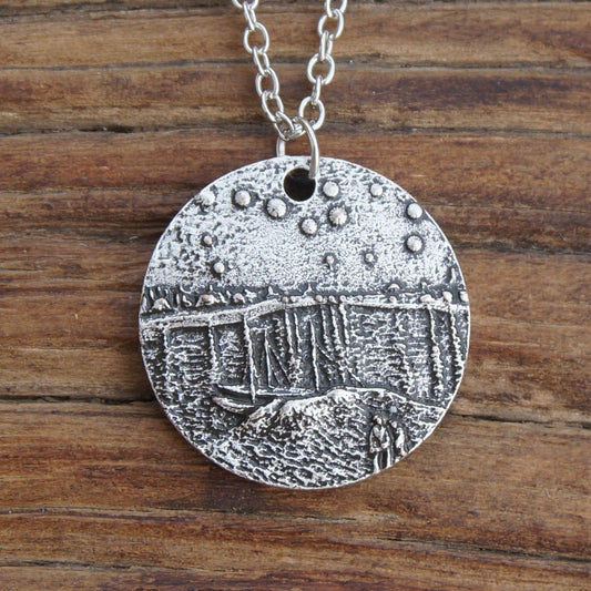 Collar con colgante Noche estrellada sobre el Ródano Van Gogh