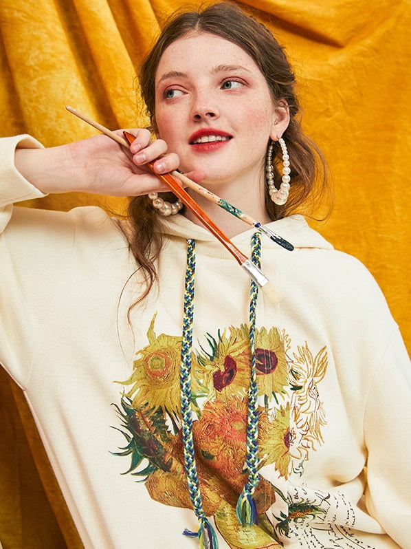 vestido con capucha Van Gogh
