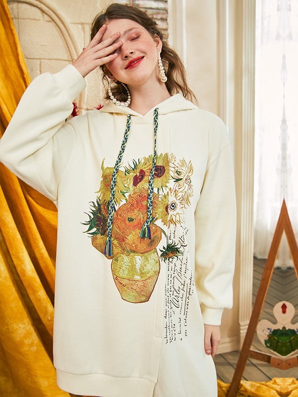 vestido con capucha Van Gogh