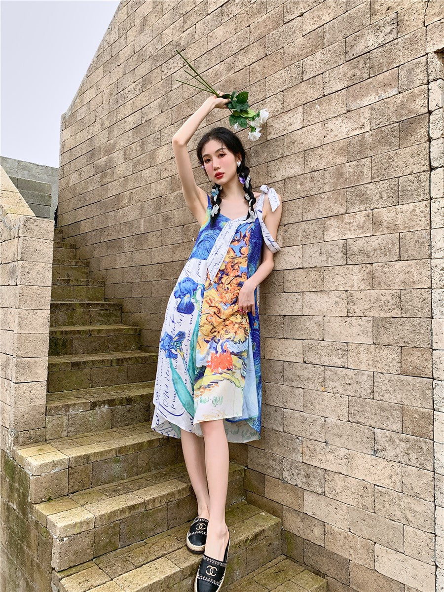 Vestido de verano Van Gogh Collage 