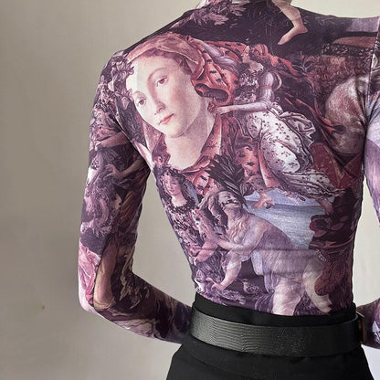 Top inspirado en Primavera Botticelli