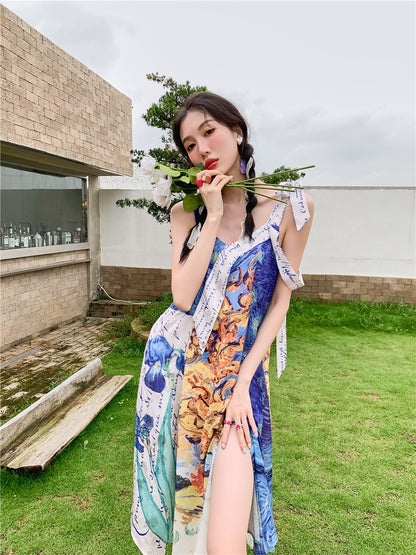 Vestido de verano Van Gogh Collage 
