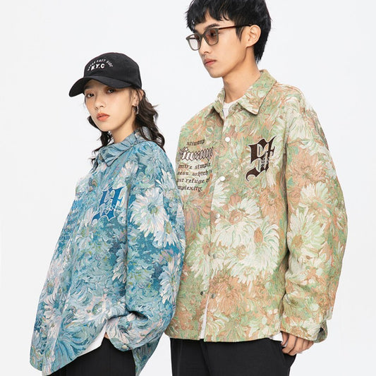 Chaqueta gótica Streetwear inspirada en Van Gogh 