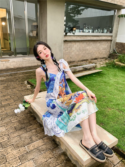 Vestido de verano Van Gogh Collage 