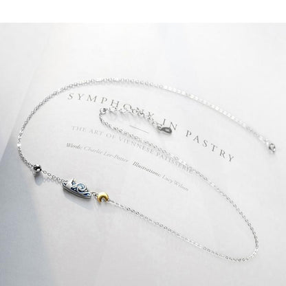 Collier inspiré de la nuit étoilée de Van Gogh 