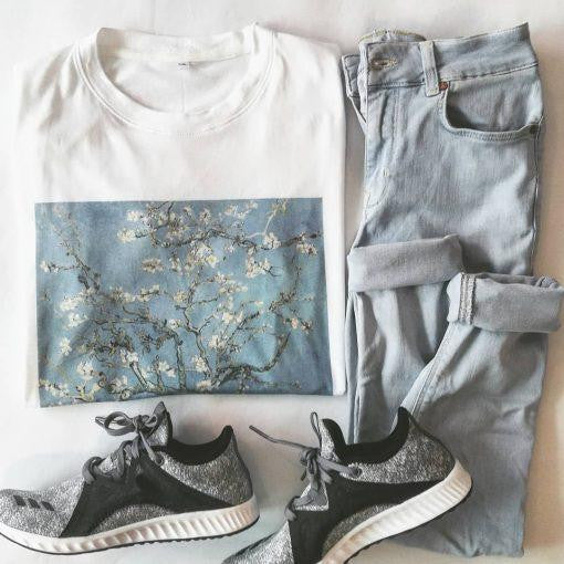 Camiseta Van Gogh Almendro en flor