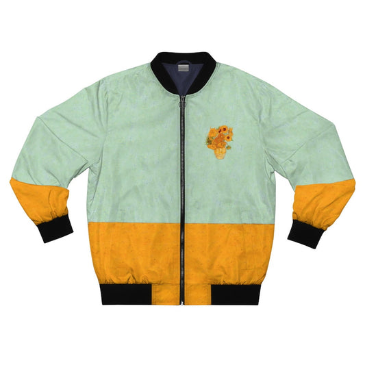 Chaqueta bomber de girasoles en florero
