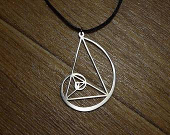 Collar Proporción Dorada Espiral