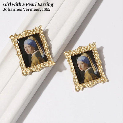 Pendientes de arte enmarcado