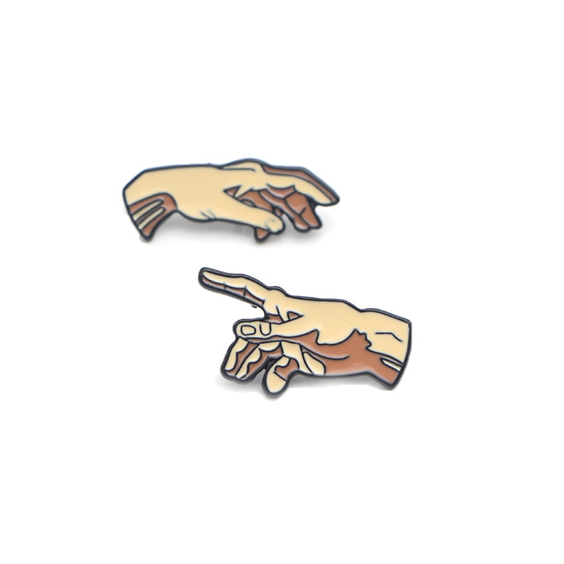 Pin de esmalte de la creación de Adán