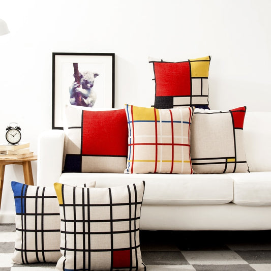 Fundas de almohada Piet Mondrian