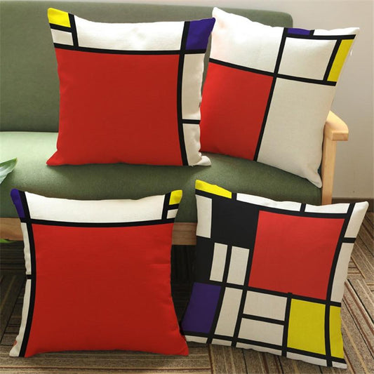 piet mondrian fundas de almohada