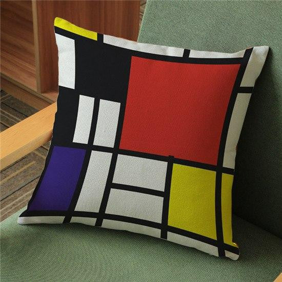 piet mondrian fundas de almohada