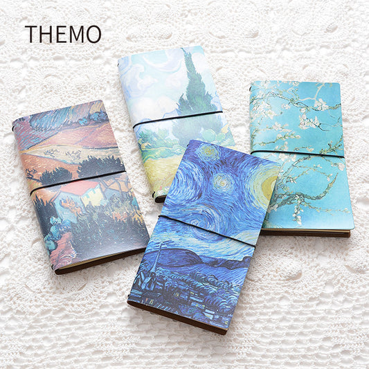 Cuaderno con tapa de cuero Van Gogh