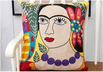 Frida Kahlo bordado fundas de almohada