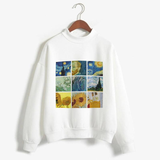 Sudadera Cuadros Van Gogh Rejilla