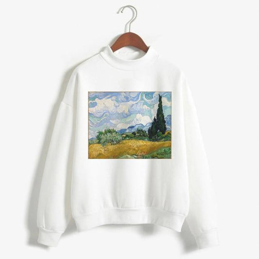 Sudadera Campos de Trigo con Ciprés