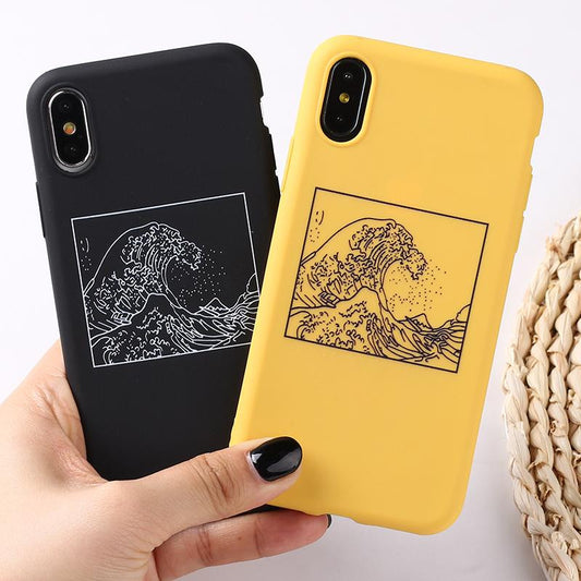Funda mate para iPhone La gran ola de Kanagawa