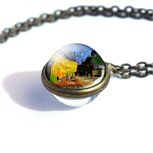 collar de cristal van gogh