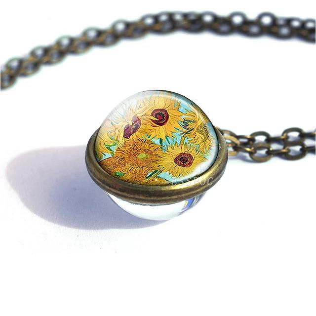 collar de cristal van gogh